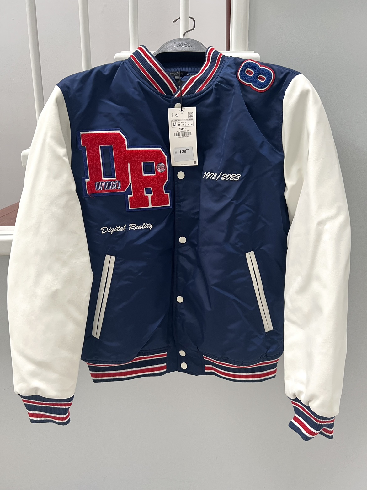 NEW ZARA Men’s Varsity Baseball Jacket