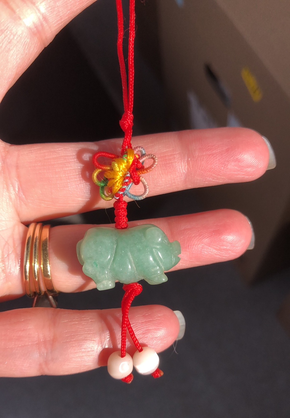 Vintage Jade Chinese Good Luck Charm image indicator(4)