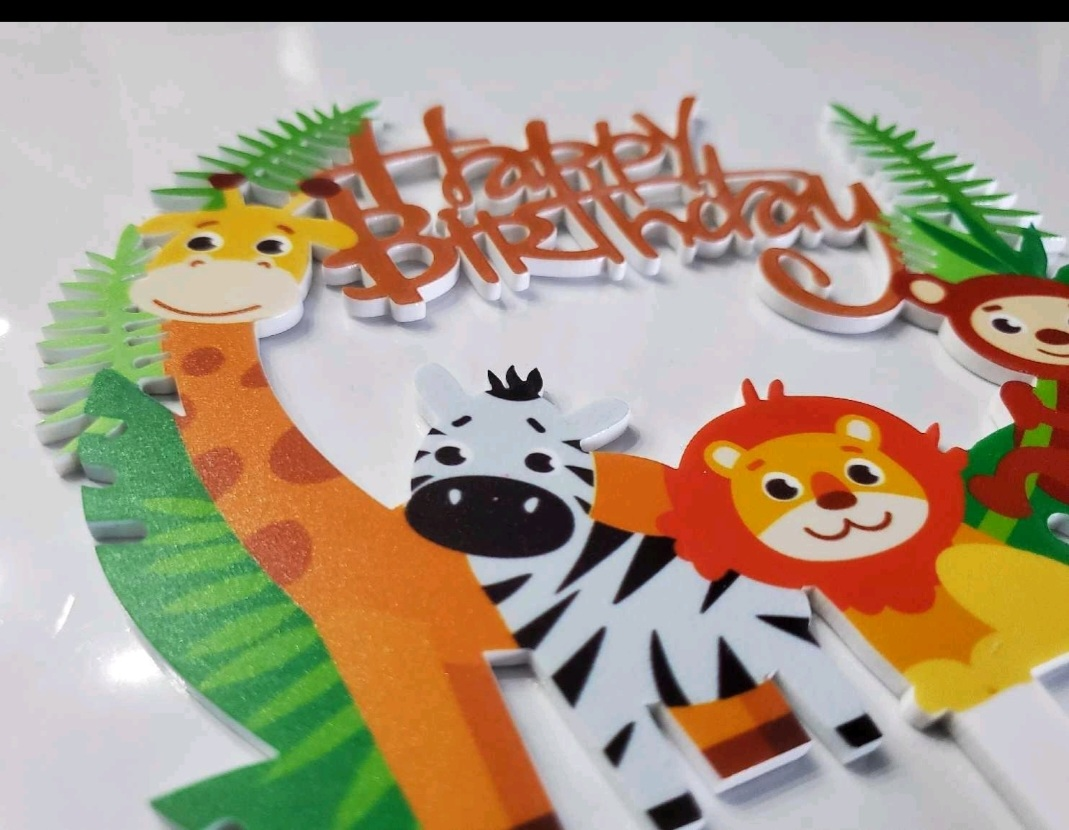 Animal safari cake topper - photo 2