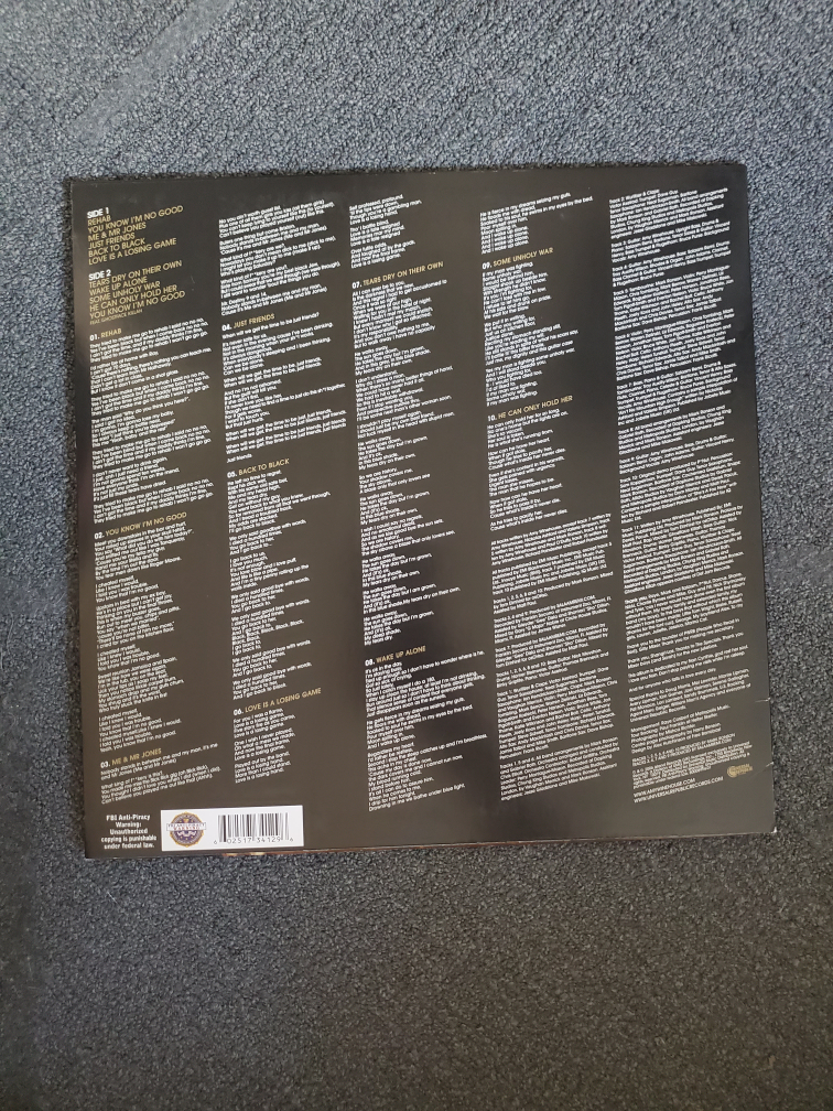 Vinyl Record: Amy Winehouse(Back to Black) - photo 2