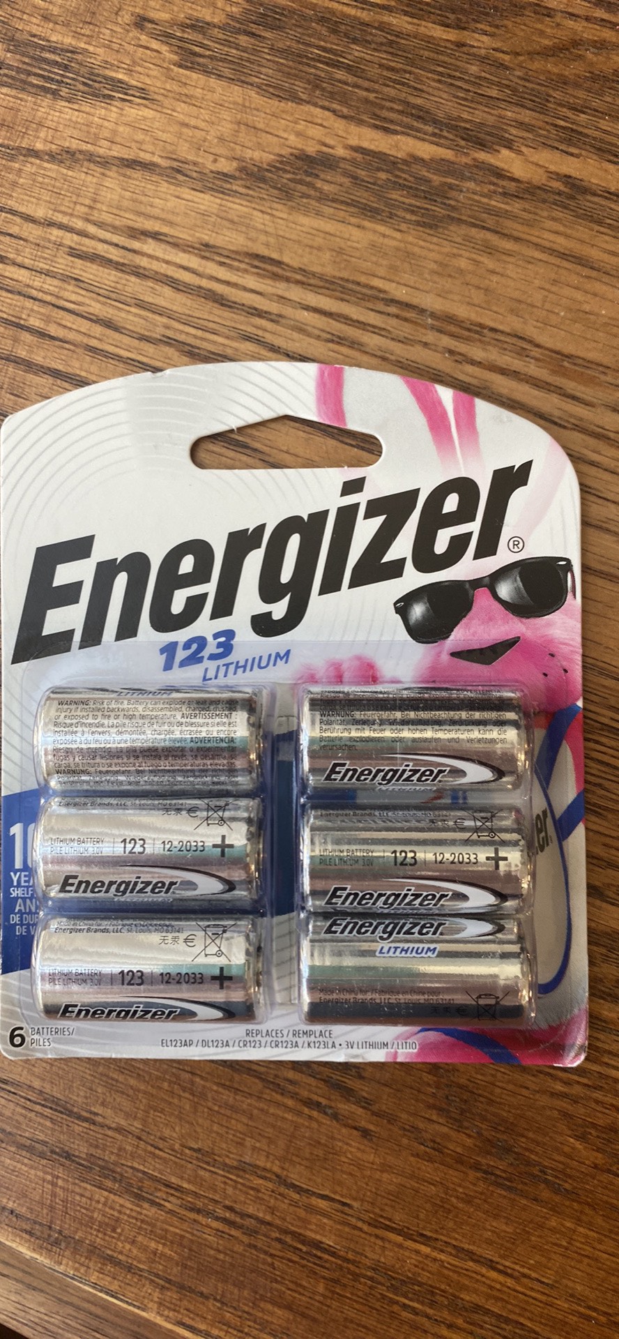 Energizer 123 lithium battery thumbnail