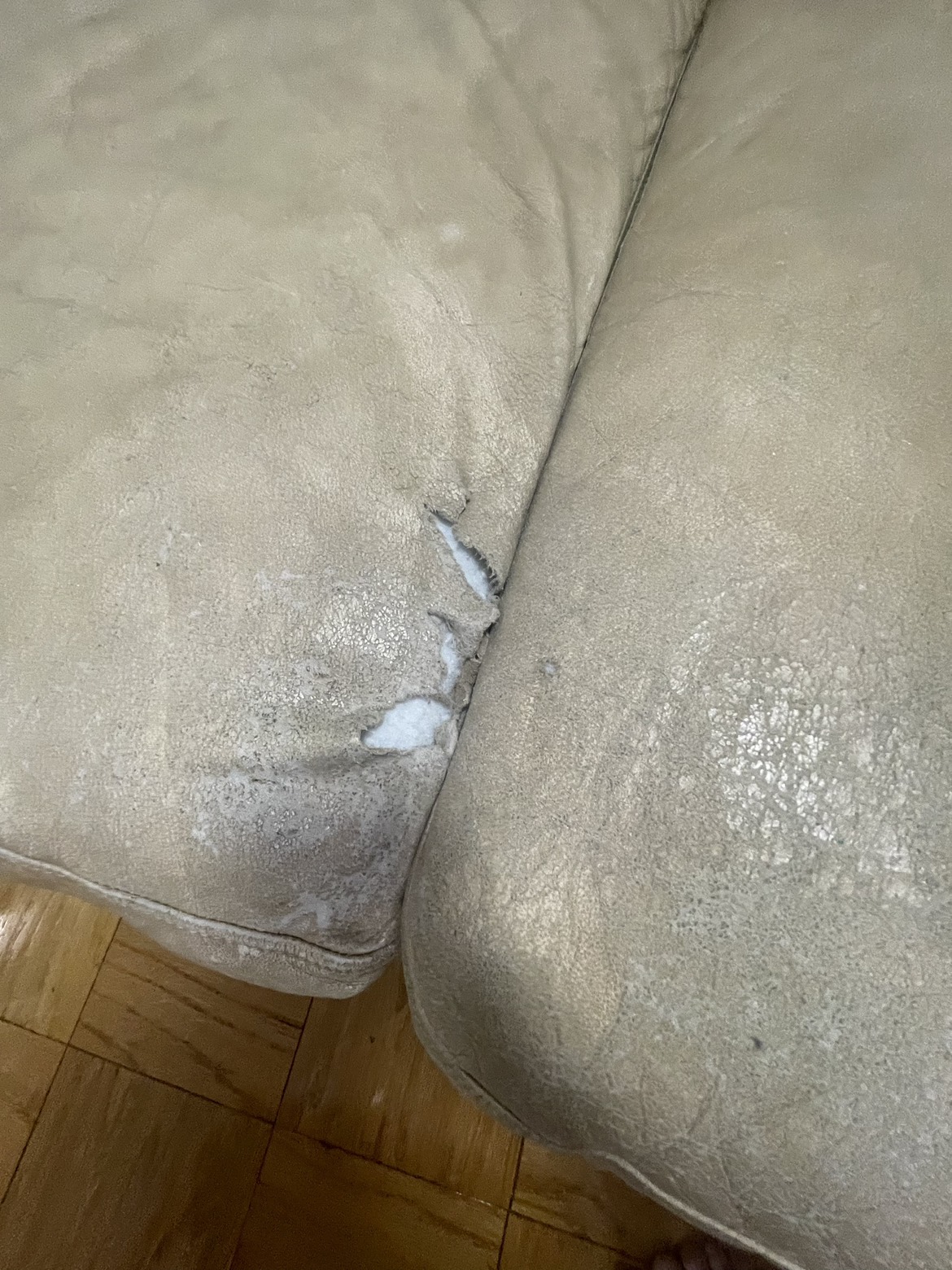 Leather couch loveseat - photo 2