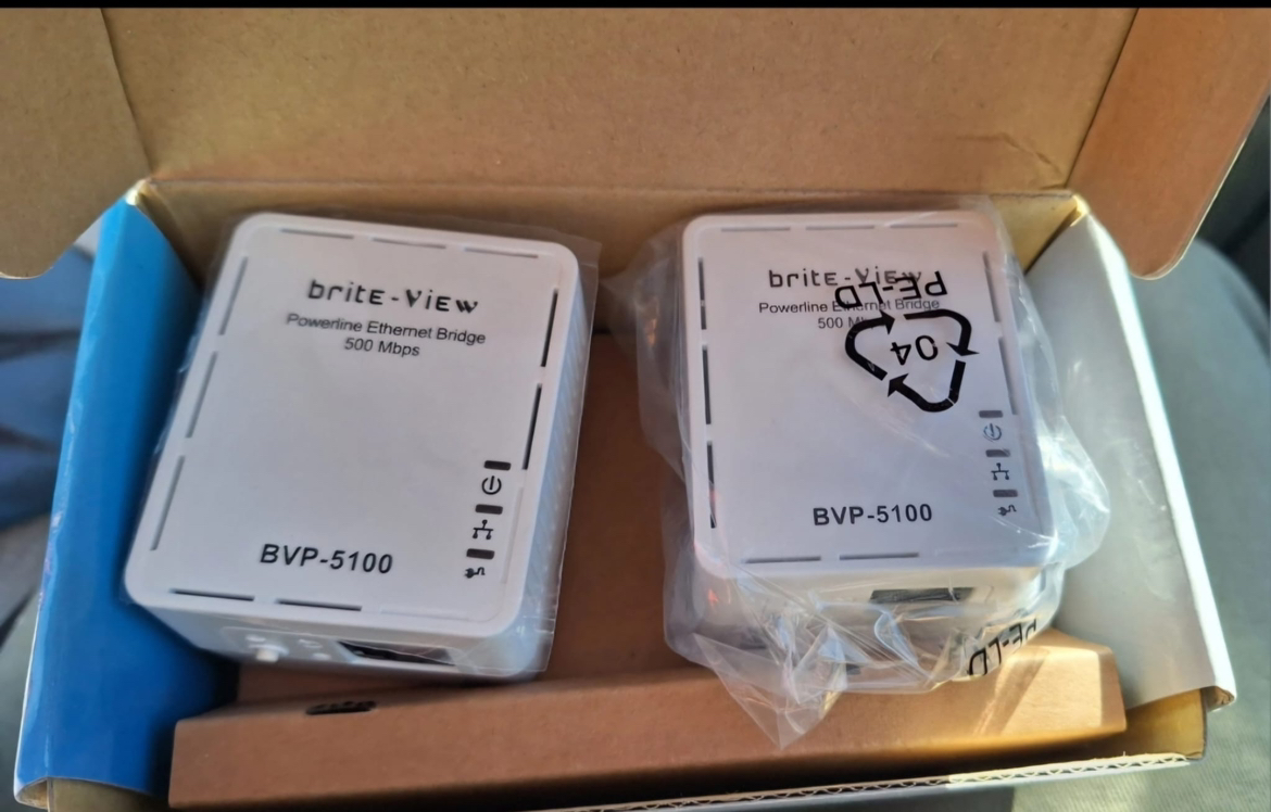 Brite-View LinkE Mini 500 Mbps Powerline image indicator(4)
