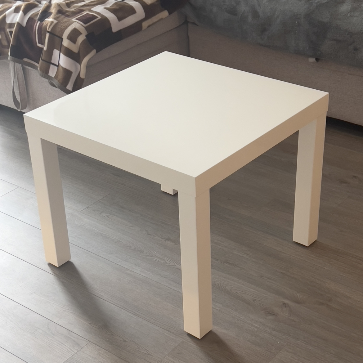 Small white coffee table