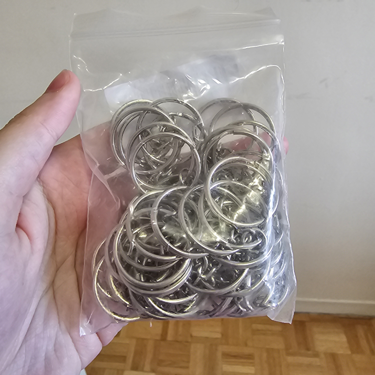 Metal Split Keychain Ring Parts thumbnail