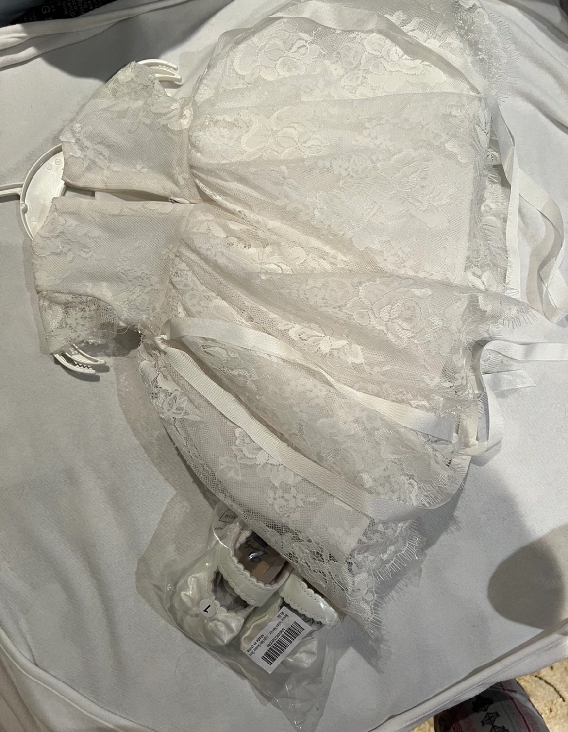 Baby dress, , and shoe thumbnail