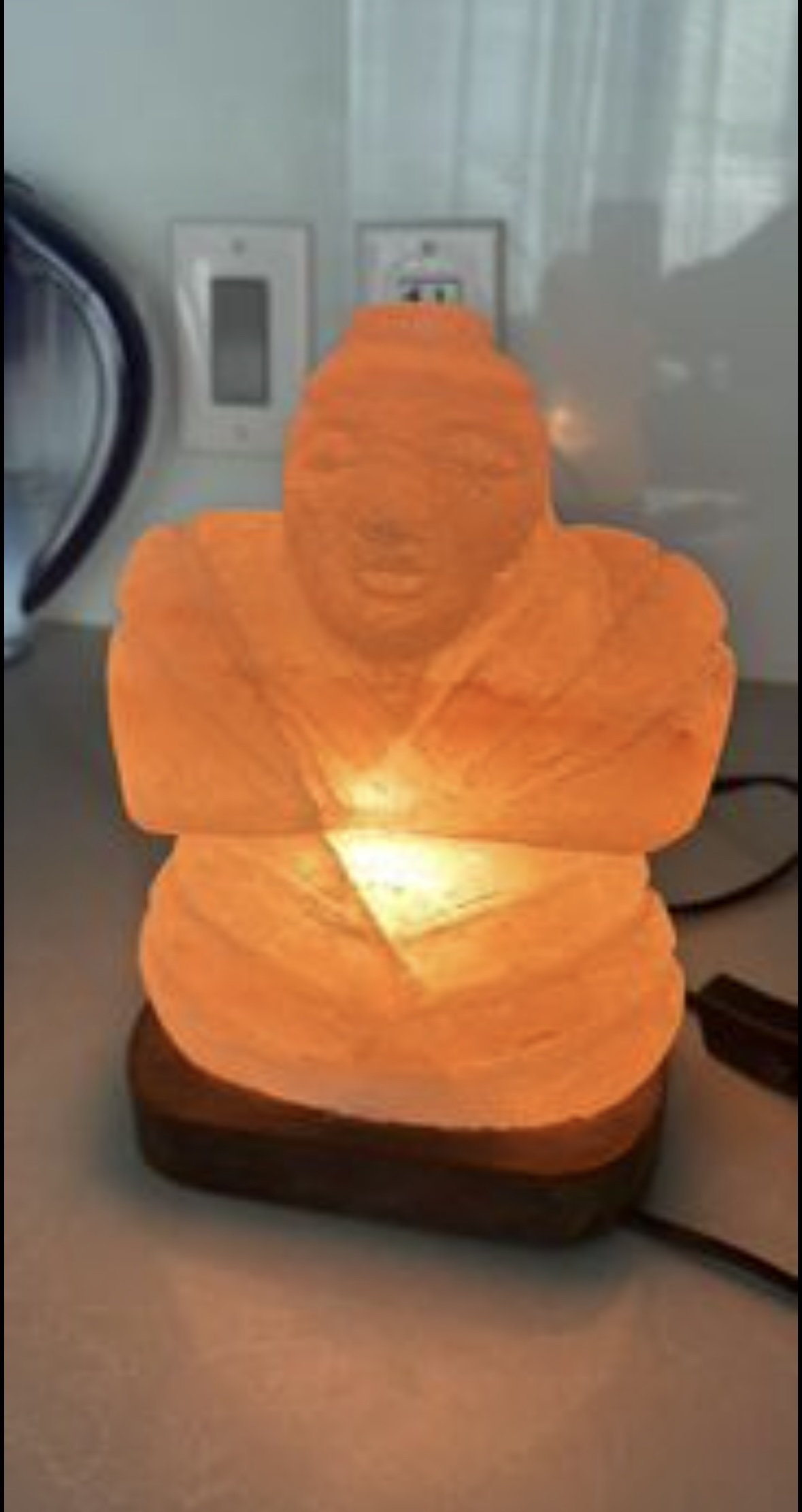 MOVING SALE ENDS TODAY! Buddha salt lamp