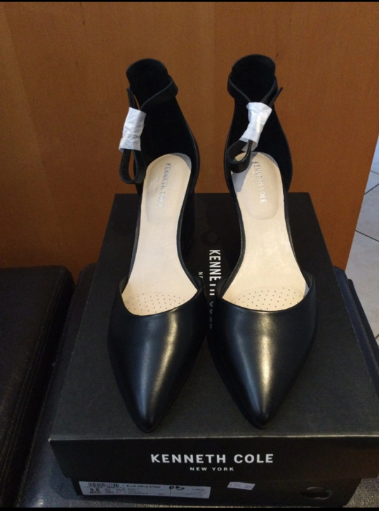 Kenneth Cole Ellis Ankle Strap D’Orsay Wedge Pump image indicator(2)