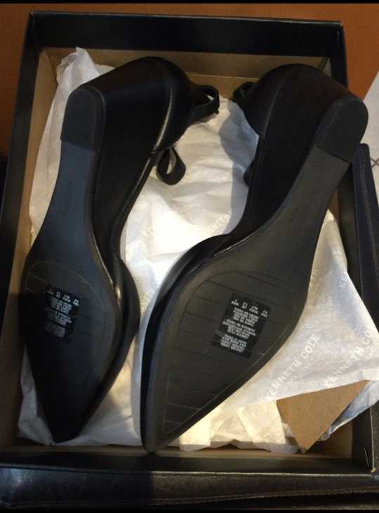 Kenneth Cole Ellis Ankle Strap D’Orsay Wedge Pump image indicator(8)