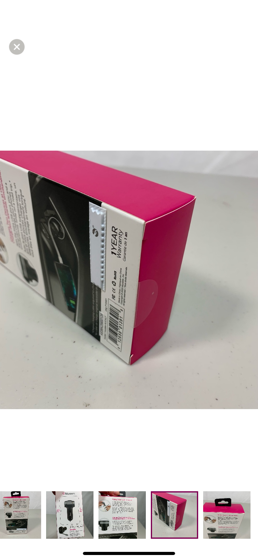 Aluratek Lightning Car Charger w/ USB Charging Cable image indicator(4)