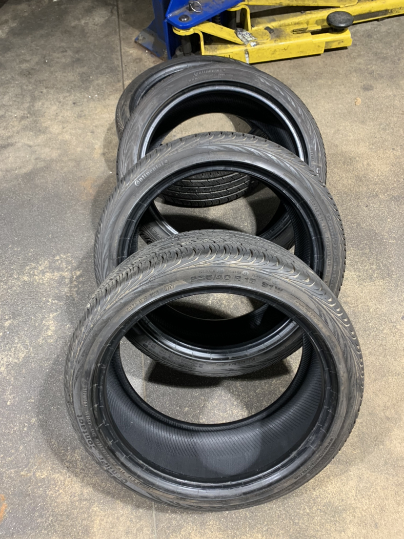 Four Continental tires