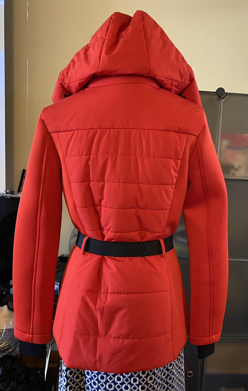 Michael Kors Women's Faux-Fur-Trim Hooded Puffer Coat - photo 2