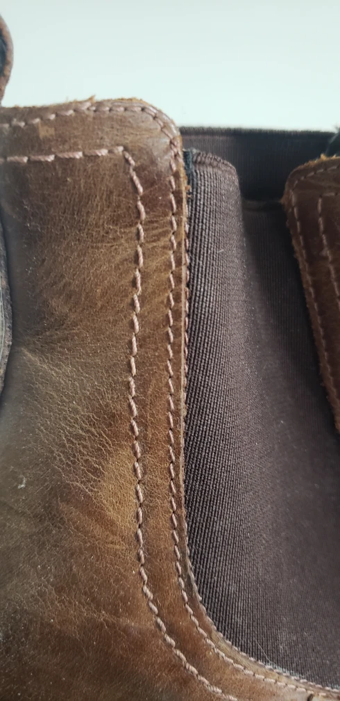 ALDO Brown Leather Chelsea Heel Boots - Size 7 image indicator(5)