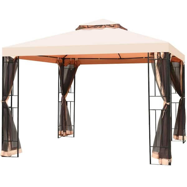 Metal Canopy Gazebo with Mosquito Netting