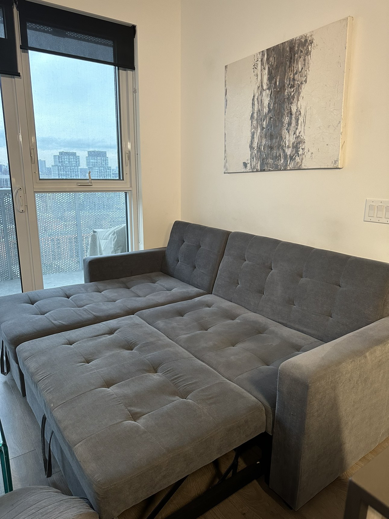 Grey sectional couch/sofa bed/storage NEED GONE ASAP - photo 5