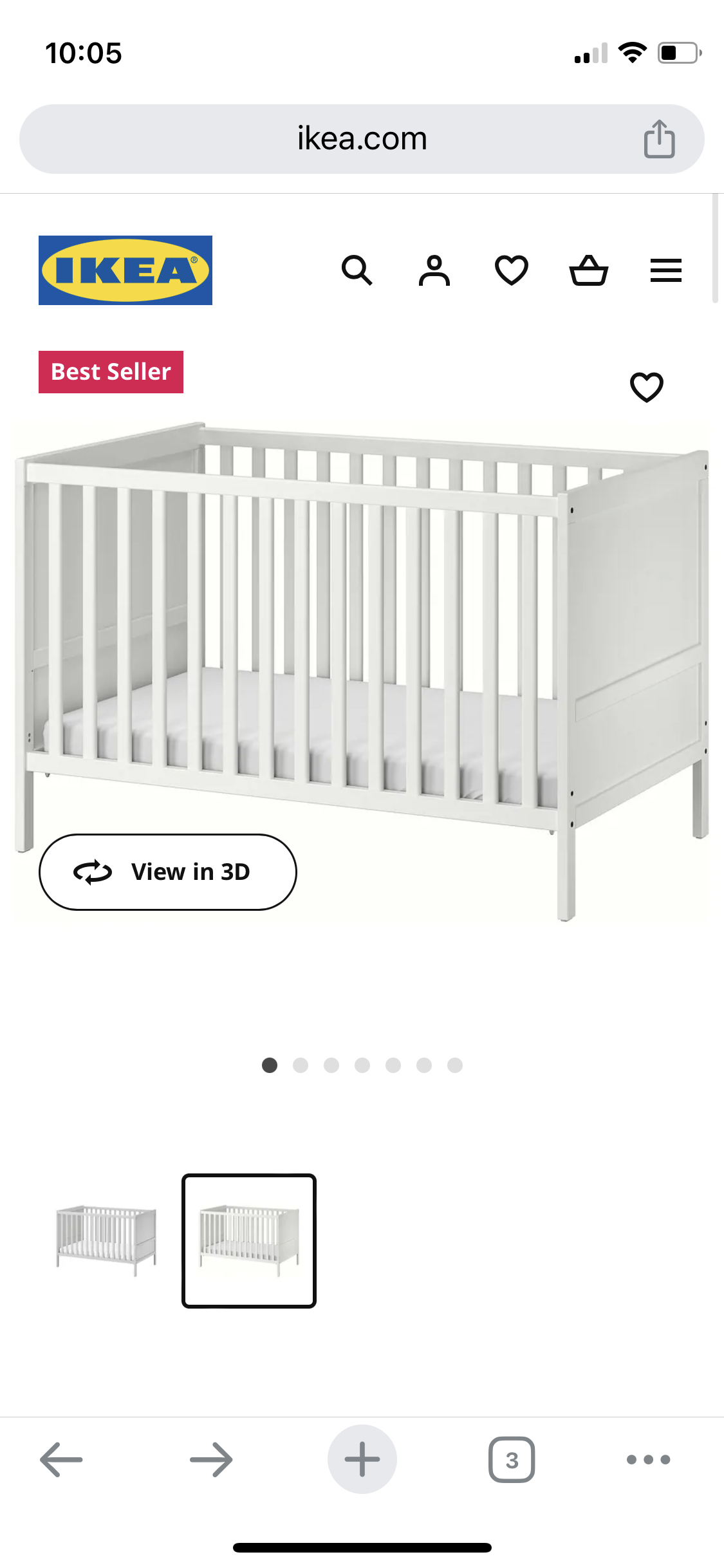 Ikea crib - photo 2