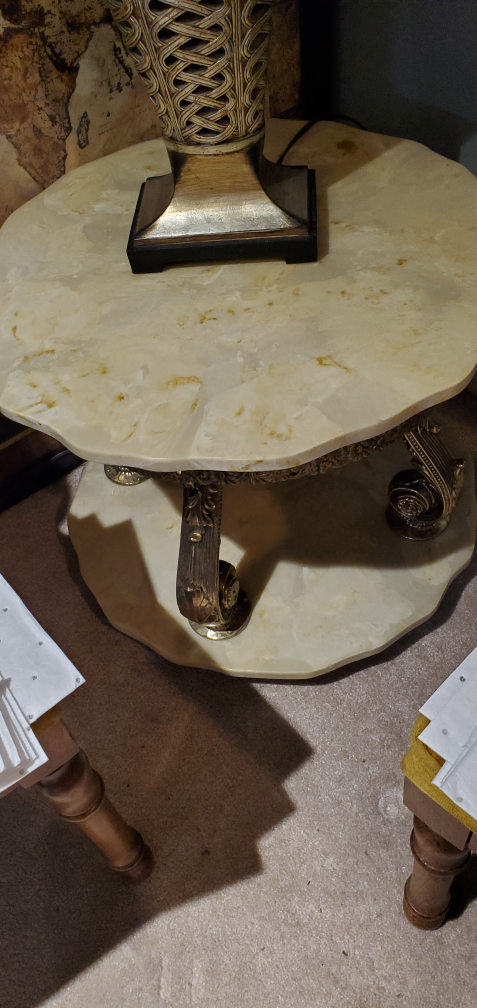 marble and brass coffee table - photo 3