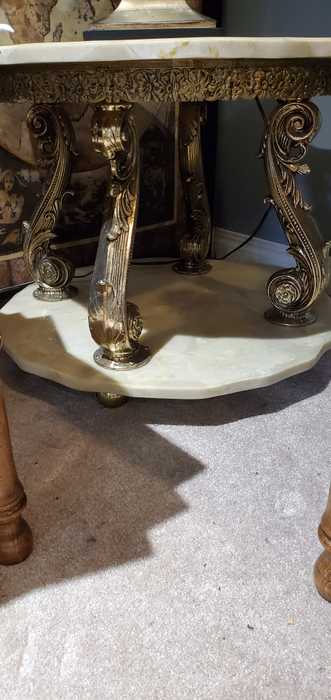 marble and brass coffee table - photo 4