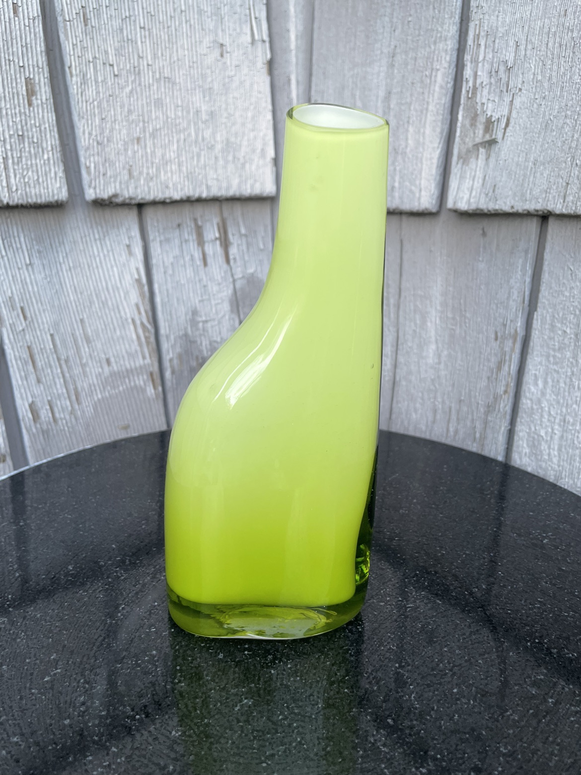 IKEA vintage green vase asymmetric soliflore Nottingham 90s - photo 2