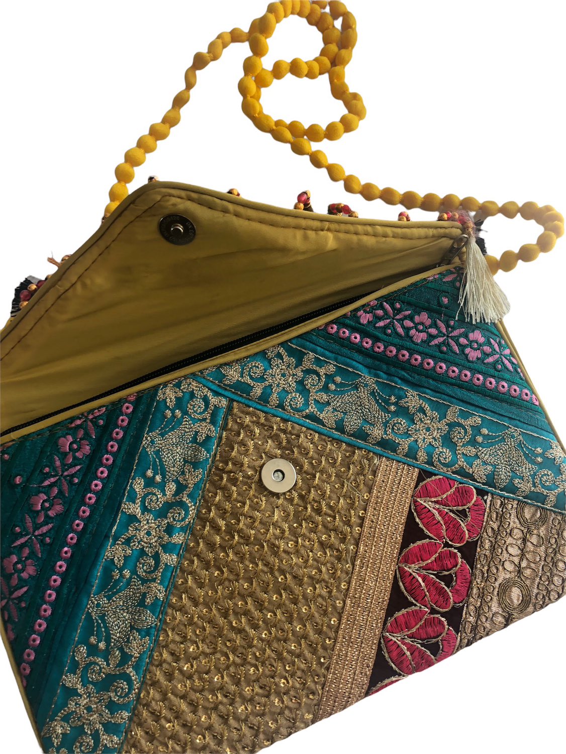Ethnic embroided banjara clutch bag image indicator(3)