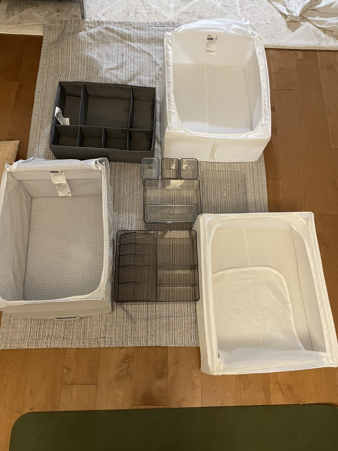 IKEA organizer box with compartments, dark gray - photo 5