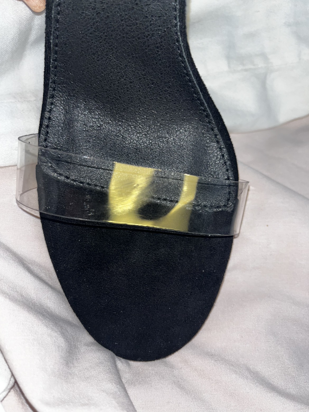 BNIB woman’s open toe high heeled strap shoe image indicator(6)