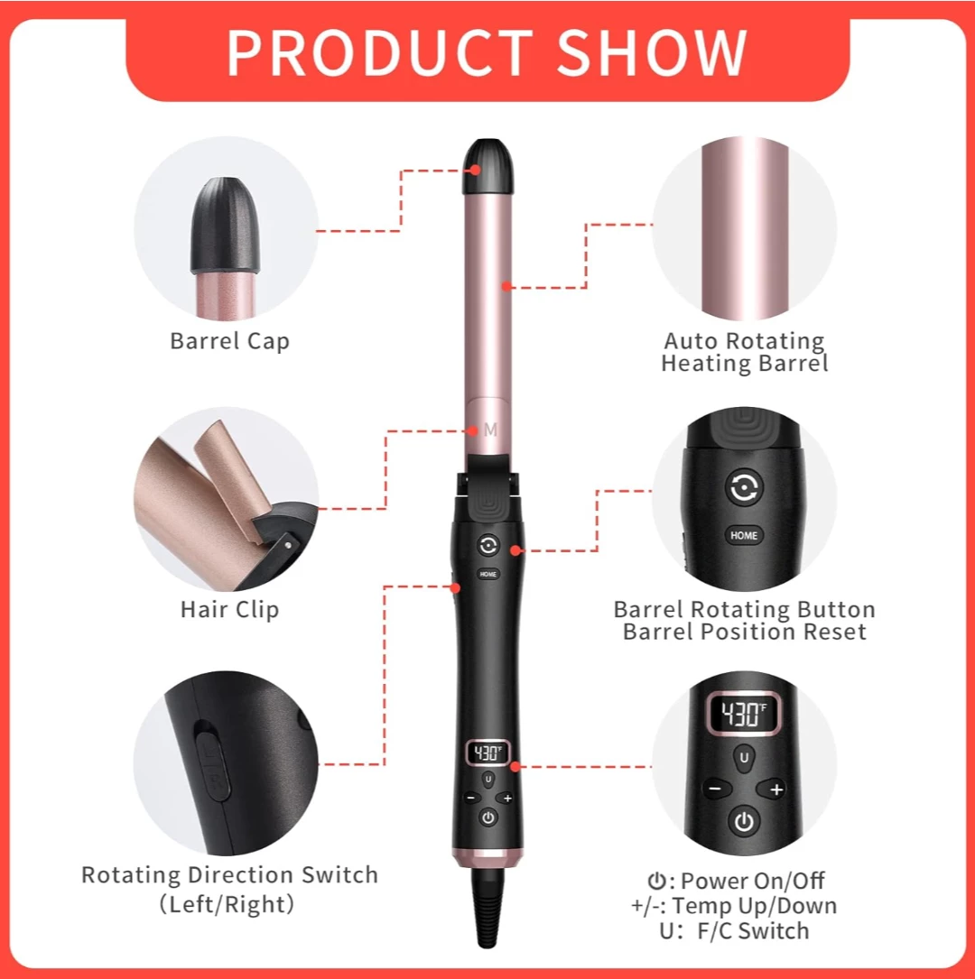 NEW!   IAMFINE Automatic Curling Iron - photo 4
