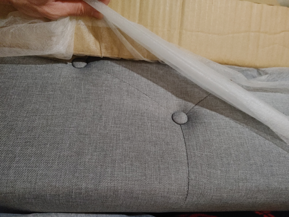 Omi Upholstered Queen Panel Bed, Gray  🧡 - photo 5