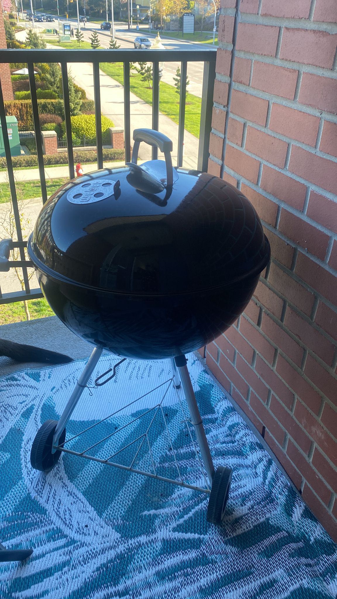Webber charcoal barbecue