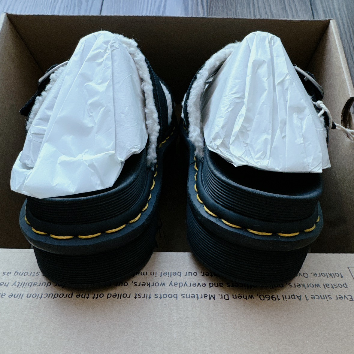 Dr Marten’s NEW! MYLES SUEDE FUR-LINED BUCKLE SLIDE SANDALS image indicator(8)