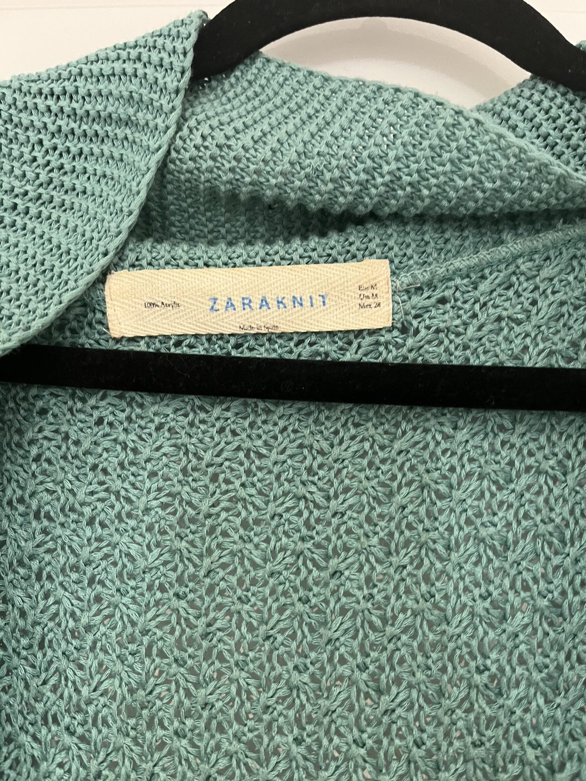 Teal/Blue open cardigan from Zara image indicator(2)