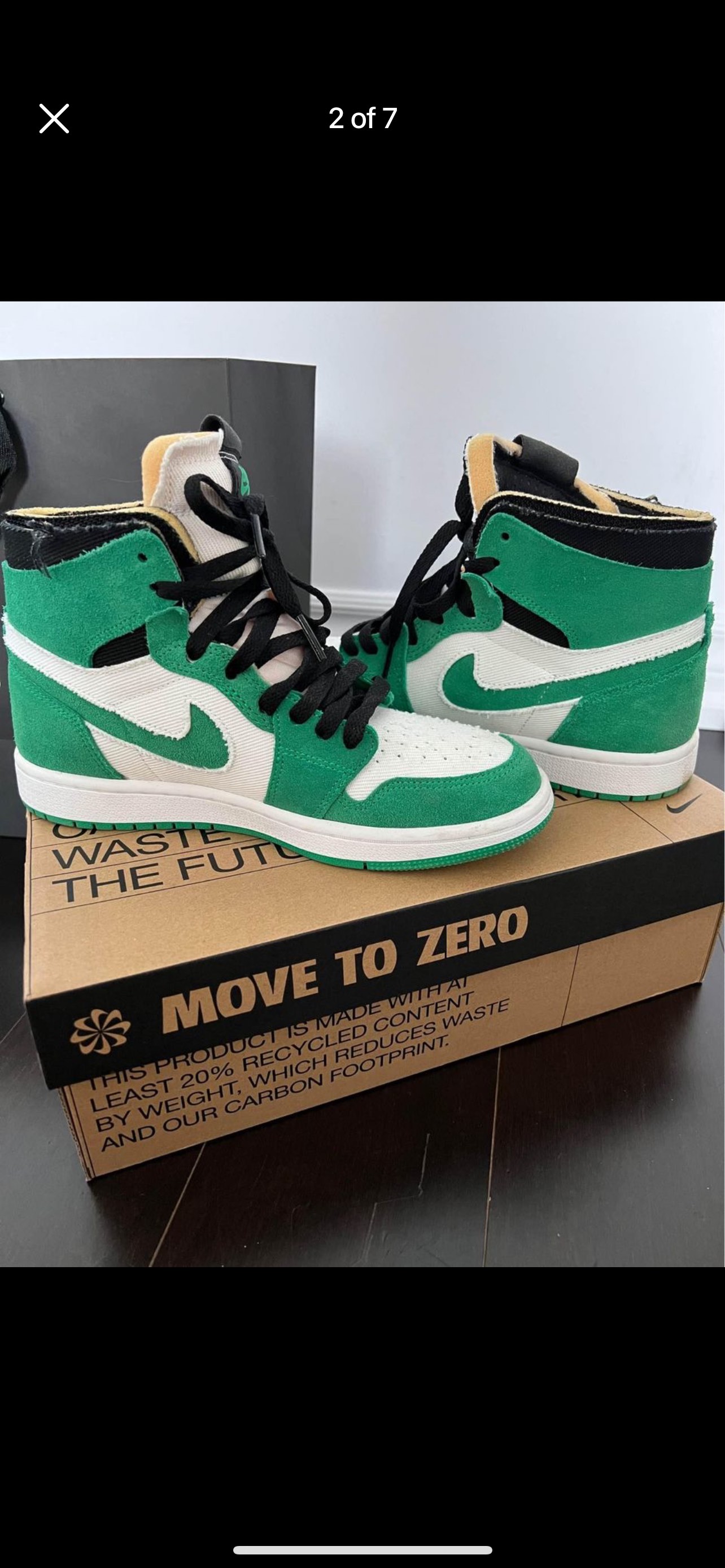 Air Jordan 1 High Zoom Air Comfort in Stadium Green🥕 image indicator(2)