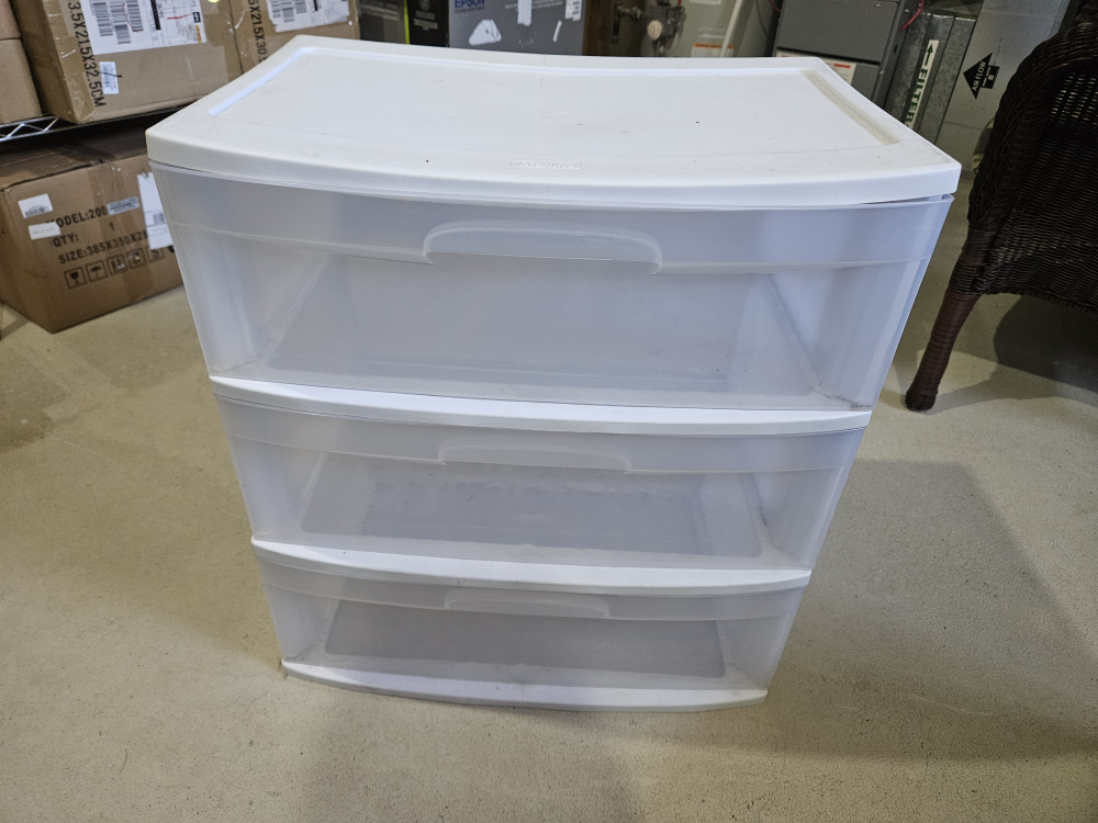 3 Drawer Plastic Cabinet
