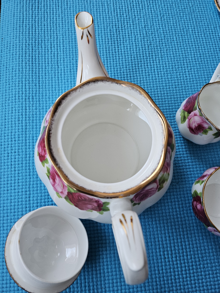 Old english rose of Royal Albert teapot image indicator(2)