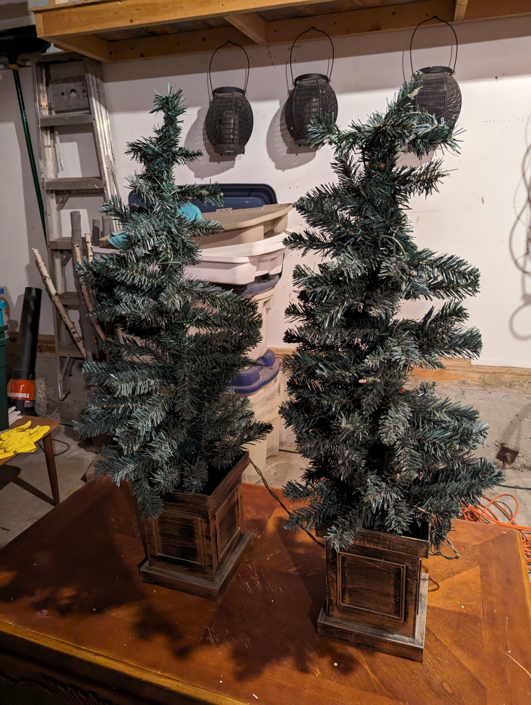 Two Lit Outdoor Trees - photo 2