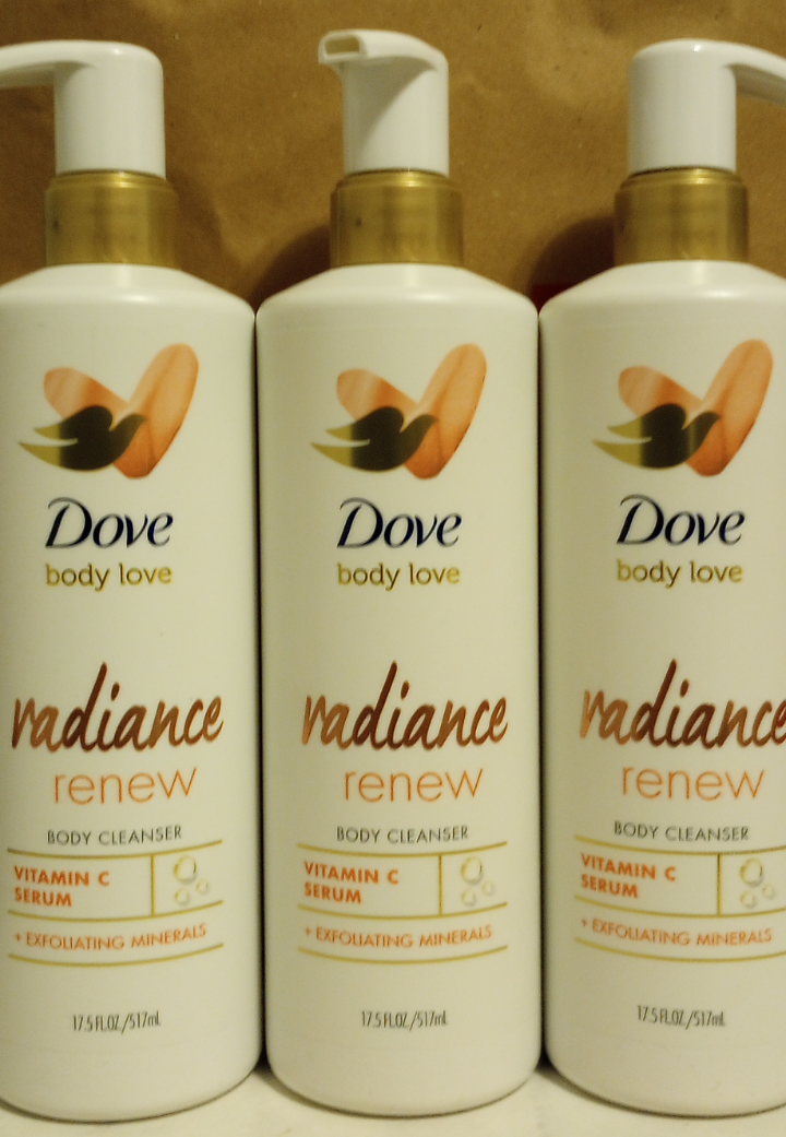 Dove Radiance Renew Exfoliating Body Wash 3-pack