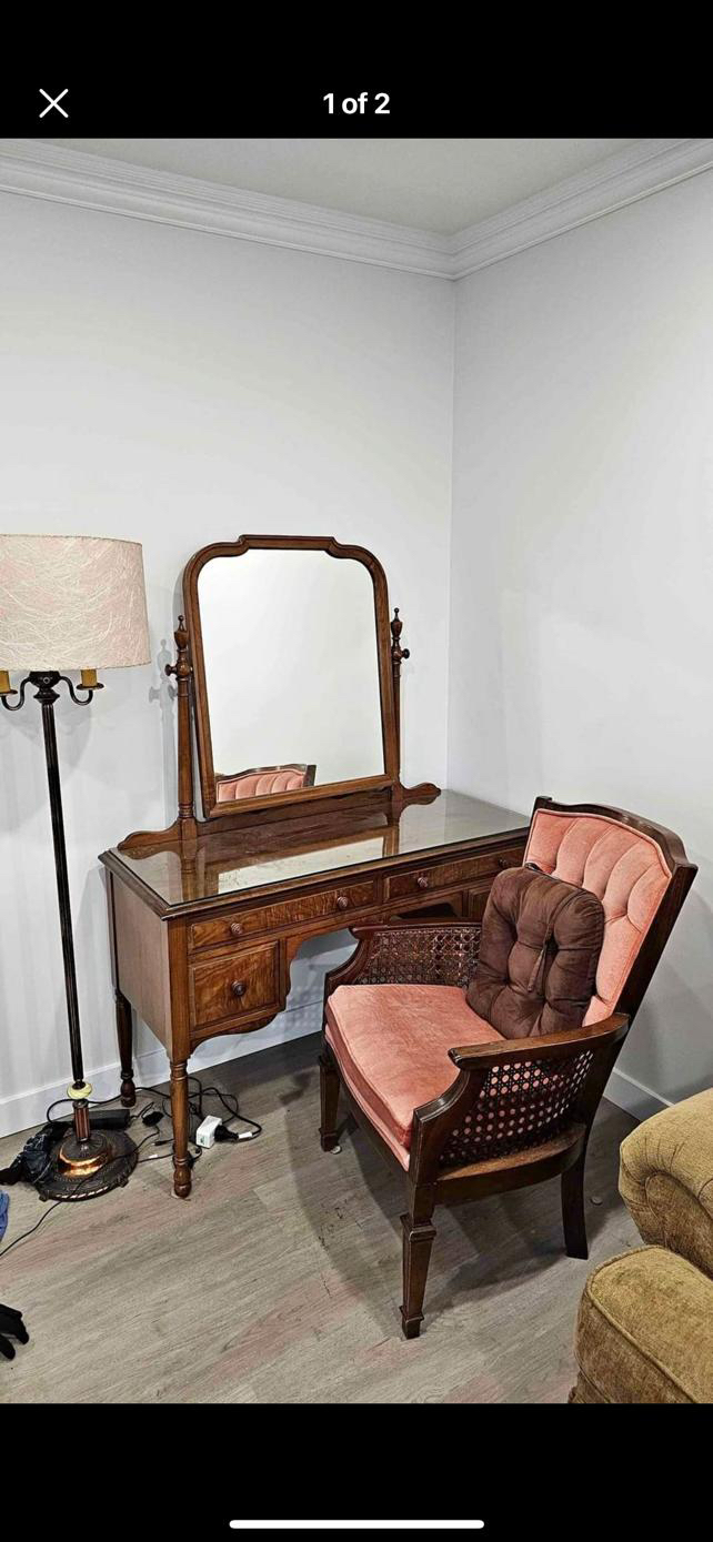 Dresser and chair