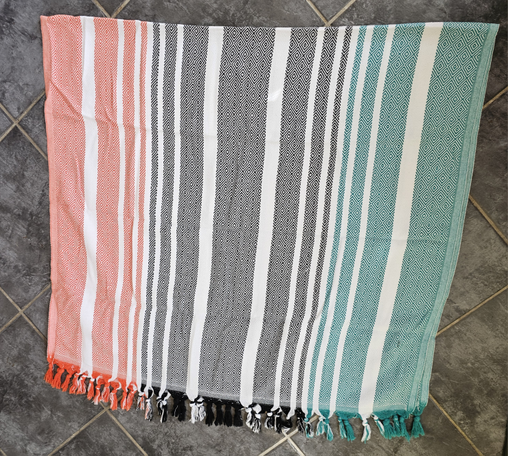 NIB Sand Cloud Multicolor Turkish Towel image indicator(2)