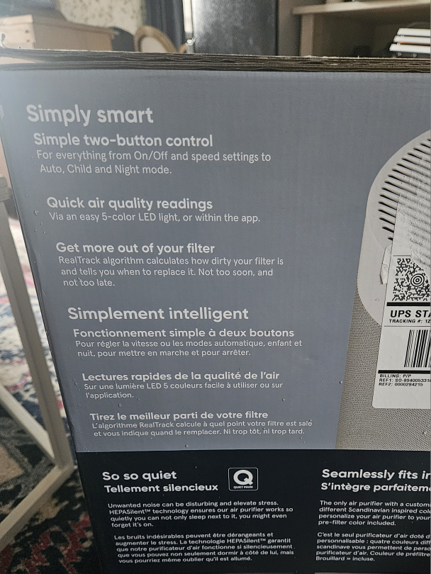 brand new *unopened SUPER quiet blueair 411i max air purifier - photo 2