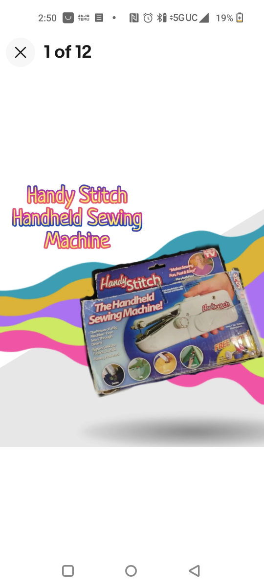 As Seen On Tv/HandyStitch Portable Sewing Device/25 Spools