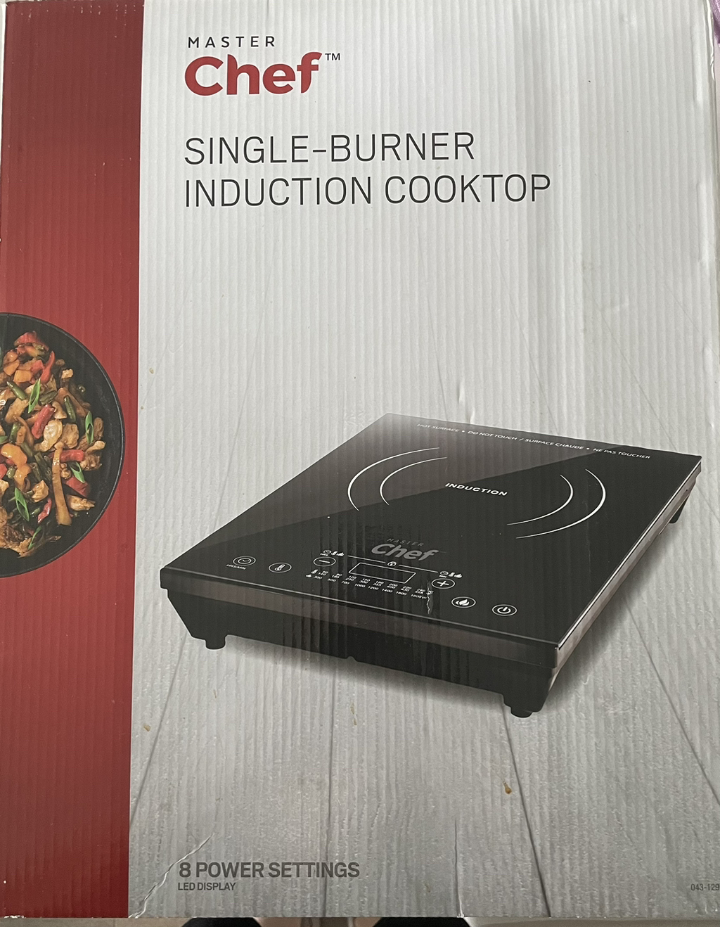 Single burner induction cooktop