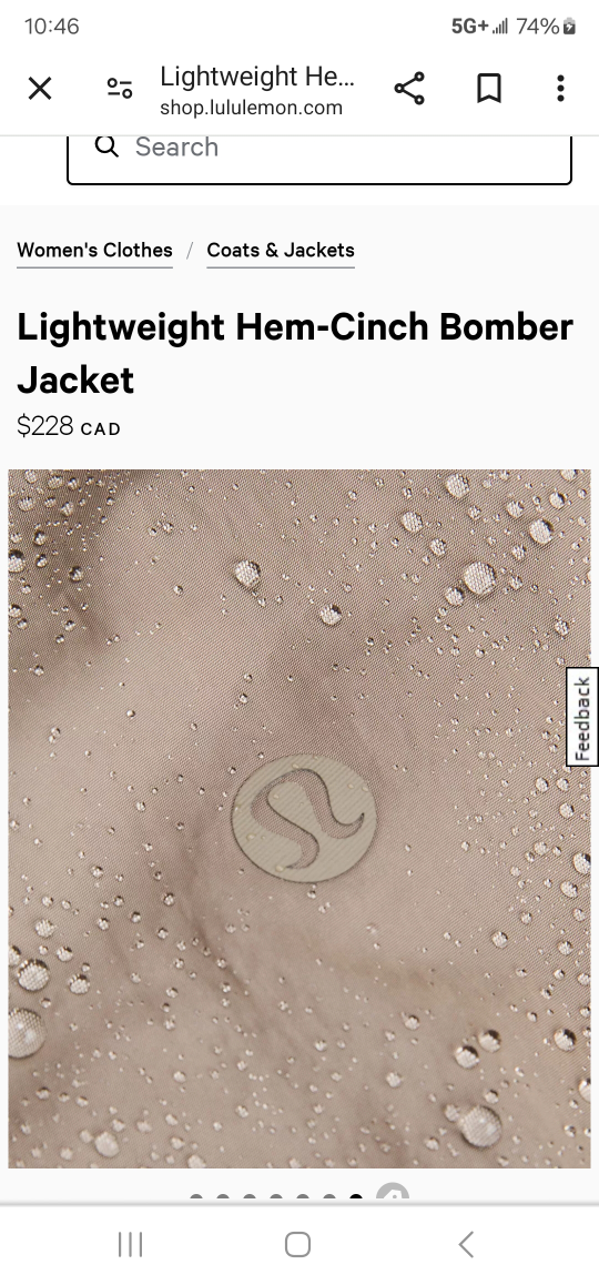 New Lululemon Oversize Bomber jacket image indicator(4)