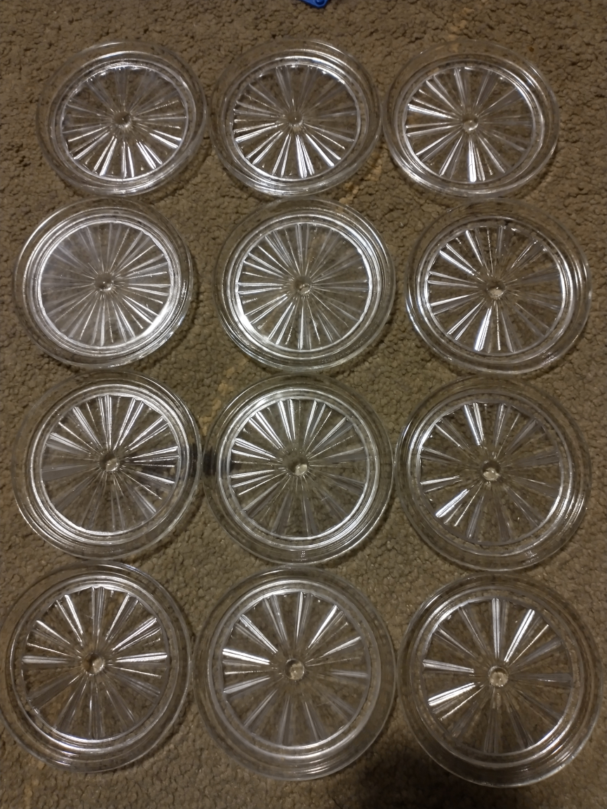 Vintage Dutch glass coasters thumbnail