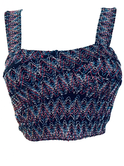 Zara Zig Zag Embroidered Top S - photo 3