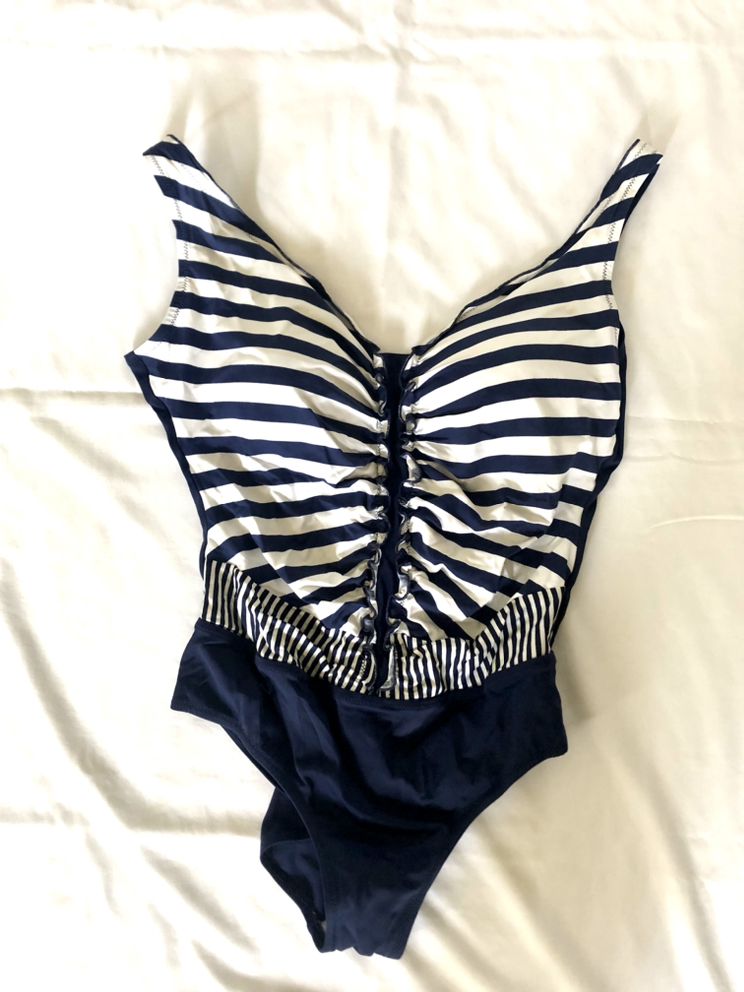 Swimsuit Blue One Piece Swimsuit Womens Size 12 ( X-Large) thumbnail