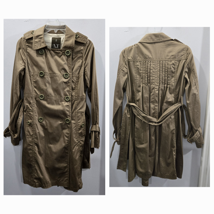 Japanese Luxury Designer A.T Atsuro Tayama Trench Coat XS/S image indicator(9)