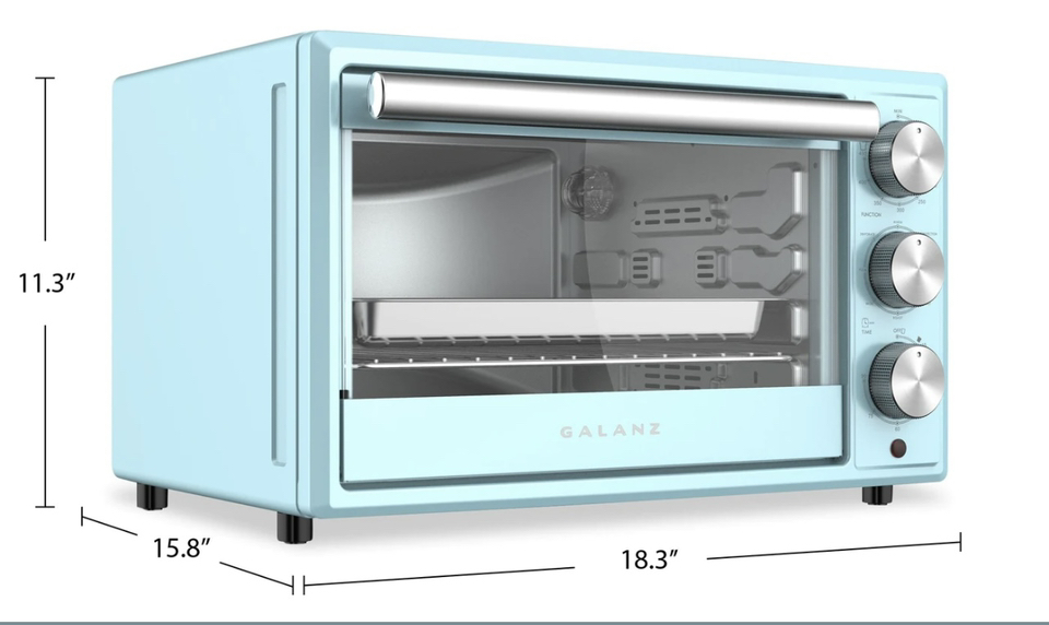 *Brand New* Galanz 0.9 cu.ft. Retro Manual Toaster Oven image indicator(8)