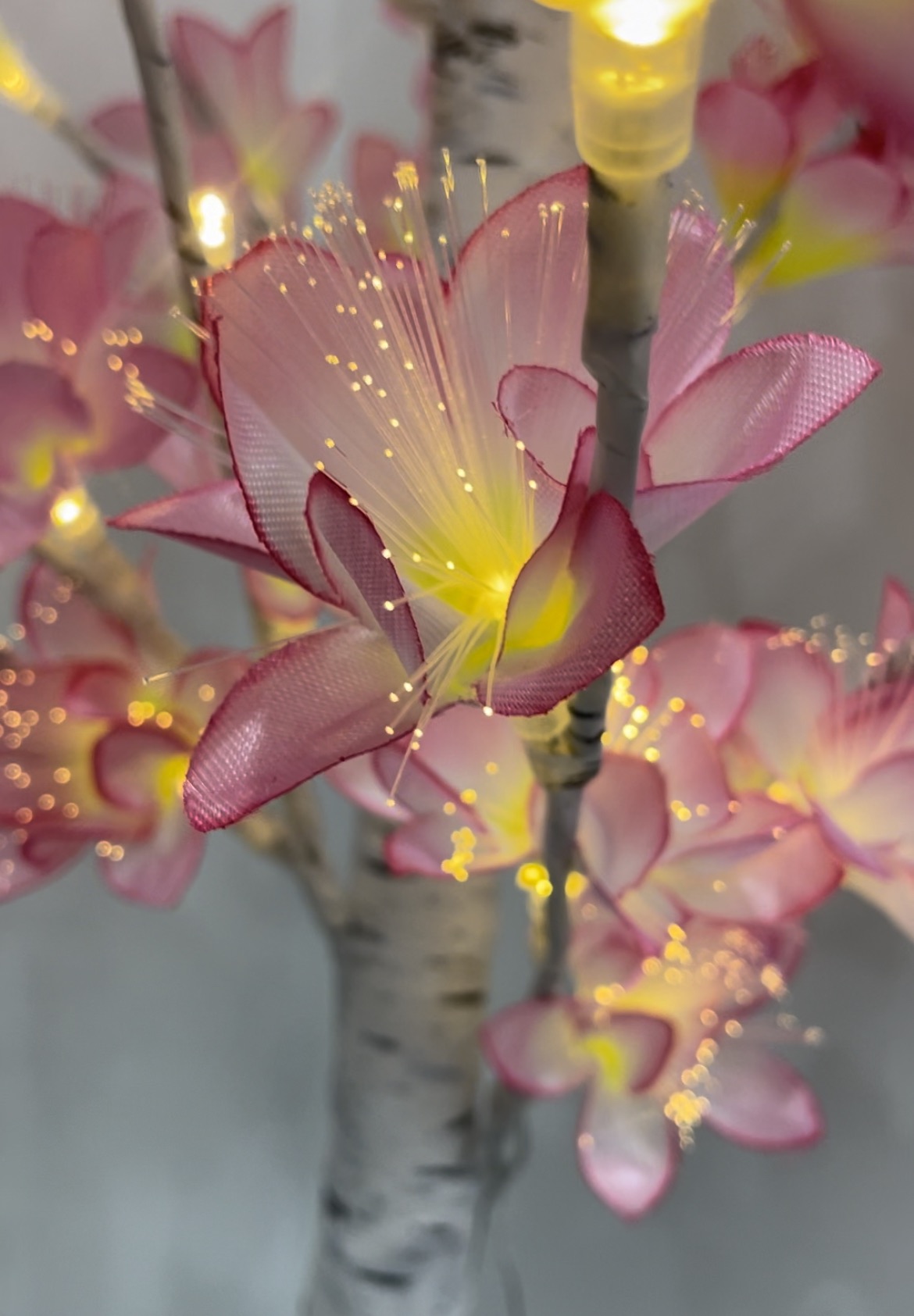Brand new Artificial pink flower led tree for decoration image indicator(2)