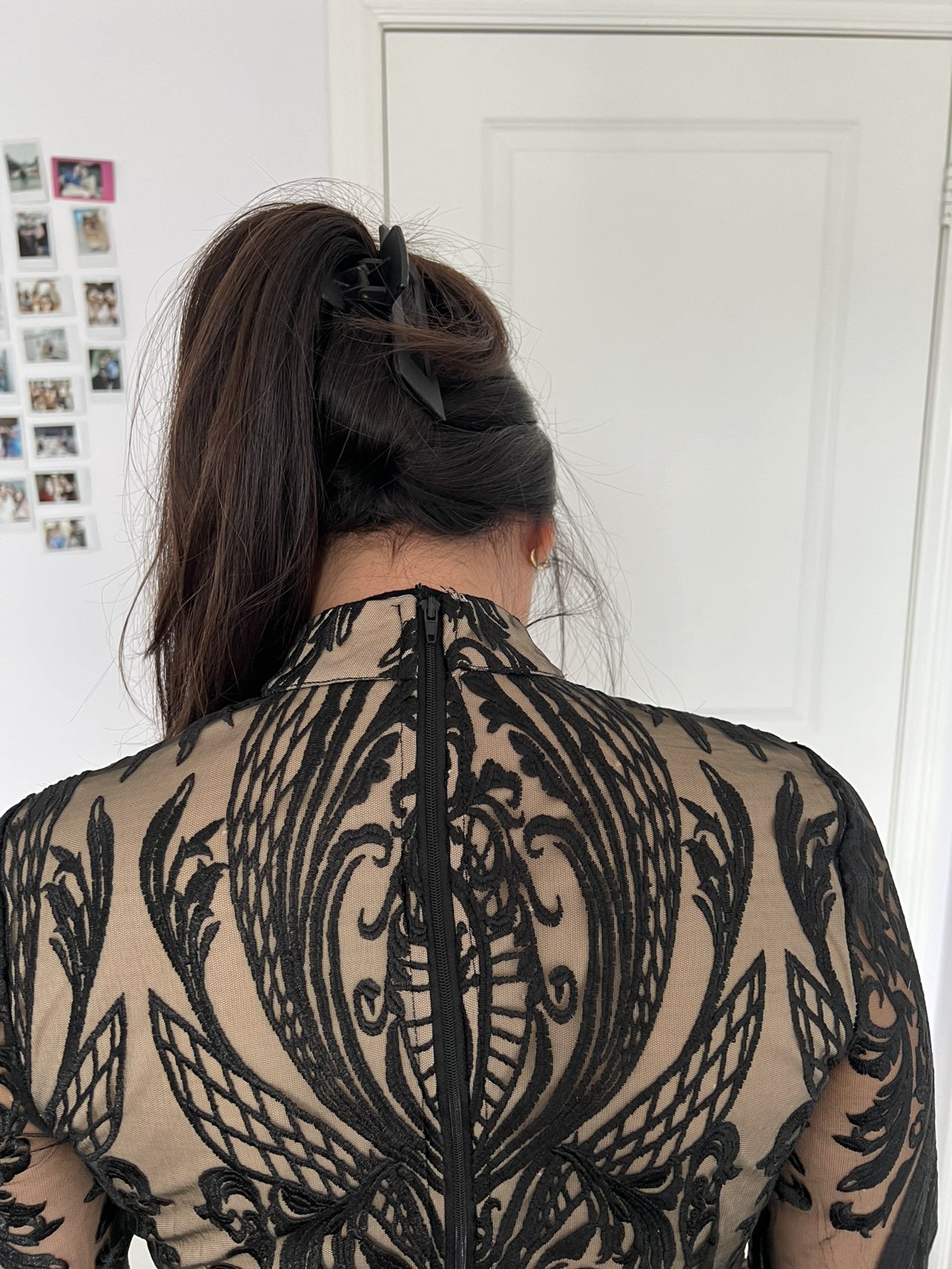 Honey black lace mini dress - cocktail dress image indicator(5)