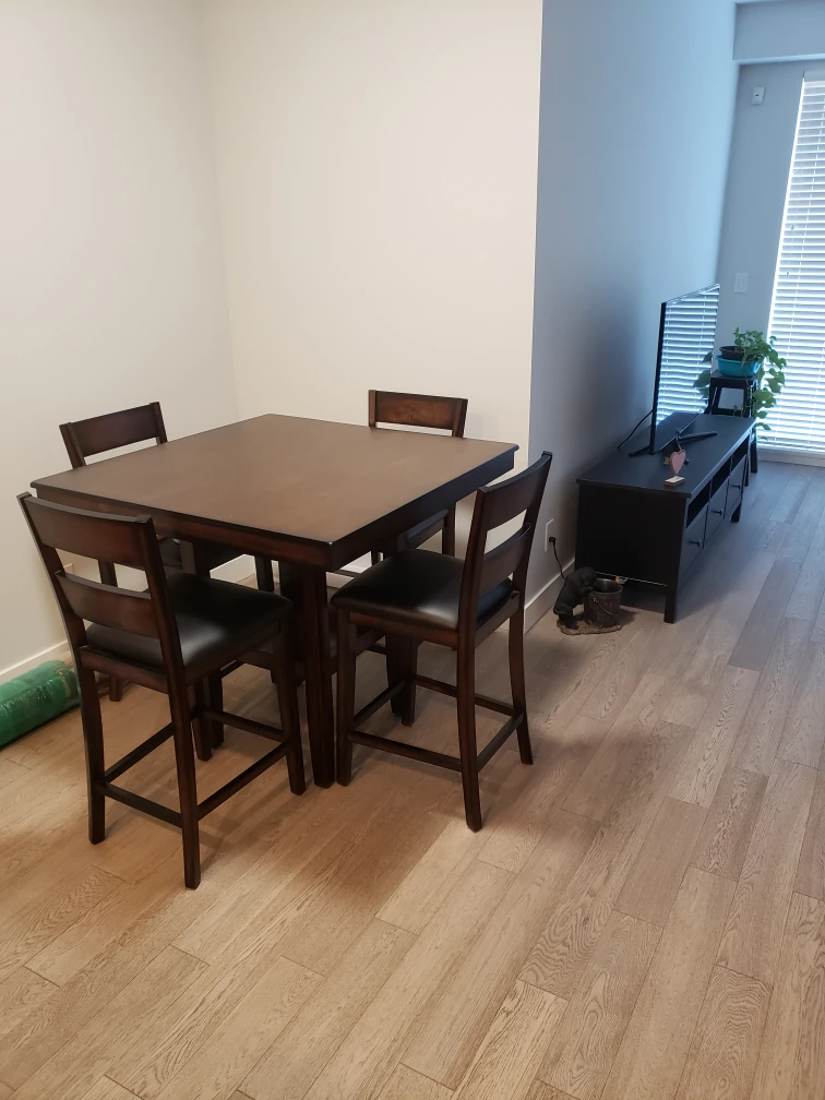 Solid Wood Dining Table (5 Piece Set) $175 or Delivered $225 - photo 4